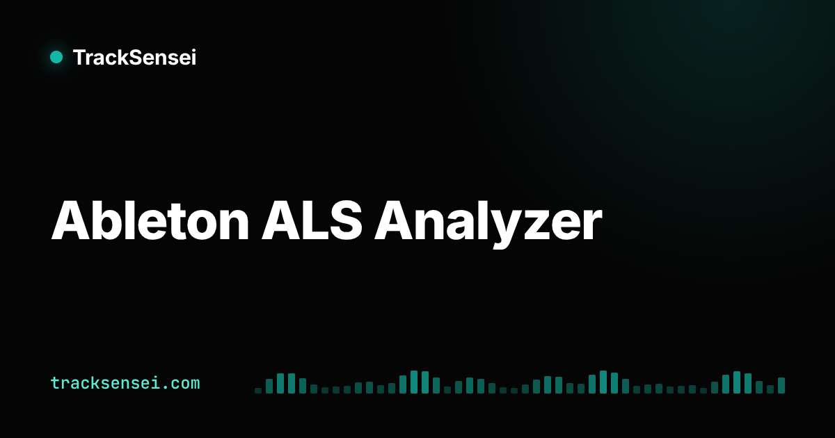 Ableton ALS Analyzer | TrackSensei